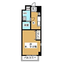 HF葛西レジデンス 1Kの間取図画像