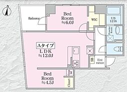Residence新川橋 2LDKの間取図画像