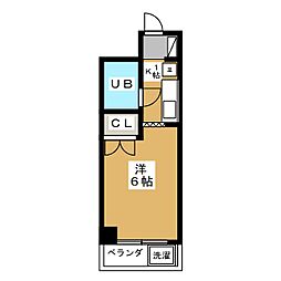 フジマンション第3 ワンルームの間取図画像