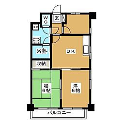 正栄ビル 3DKの間取図画像