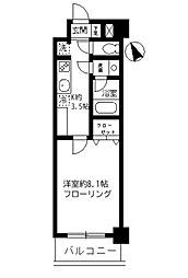 NSTビルディング2 1Kの間取図画像