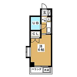 フジマンション第3 1Kの間取図画像