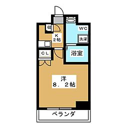WESTVINE1 1Kの間取図画像