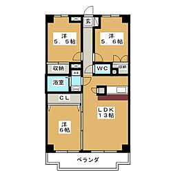 間取図画像 3LDK