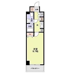 willDo千葉新宿 1Kの間取図画像