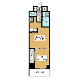 KDX千葉中央レジデンス 1LDKの間取図画像