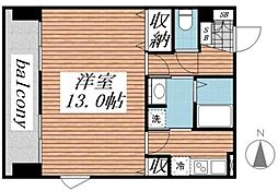 メゾン・ド・ヴィレ千葉中央 1Kの間取図画像