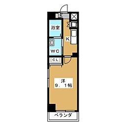 ディアコースト本千葉駅前 1Kの間取図画像