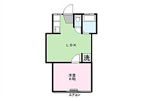 第一和光荘 12号室 ｜ 埼玉県越谷市越ヶ谷2709（賃貸アパート1LDK・2階・28.29㎡） その2