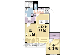 京都府京都市南区八条内田町（賃貸マンション2LDK・2階・60.47㎡） その2