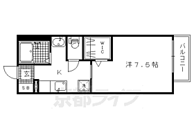 カーサ　ラコルタ 105 ｜ 京都府京都市北区平野上柳町（賃貸アパート1K・1階・25.50㎡） その2