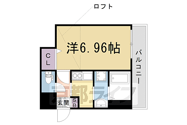 ウエストブリッジII 301｜京都府京都市右京区西院北矢掛町(賃貸マンション1K・3階・23.50㎡)の写真 その2