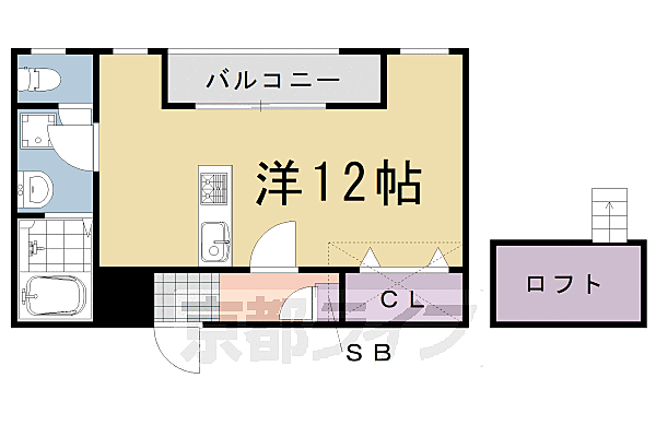 パズ・エスポワール 102｜京都府京都市西京区桂野里町(賃貸マンション1R・1階・30.56㎡)の写真 その2