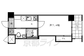 京都府京都市下京区中之町（賃貸マンション1K・3階・25.50㎡） その2