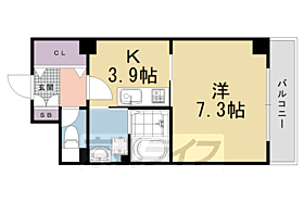 ヴァンヴェルデ西京極 612 ｜ 京都府京都市右京区西京極大門町（賃貸マンション1K・6階・28.52㎡） その1