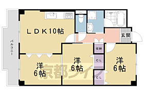 京都府京都市下京区中堂寺坊城町（賃貸マンション3LDK・3階・62.30㎡） その1