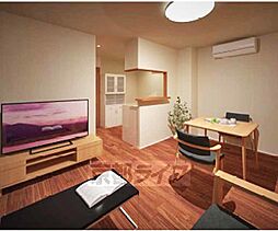 阪急京都本線 西院駅 徒歩6分の賃貸アパート 1階1LDKのリビング/ダイニング