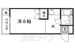 マグノリア館 1Kの間取図画像