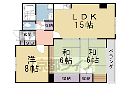 グランドパレスもと庄屋 3LDKの間取図画像