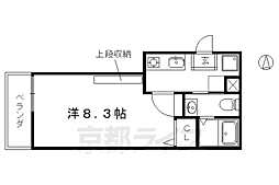 ネクストライフ紫野 1Kの間取図画像