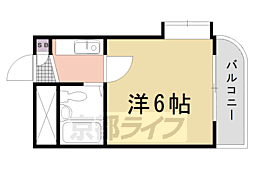ルネサンス ワンルームの間取図画像