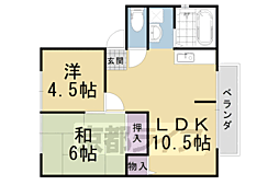 グリーンヒルT・Y 2LDKの間取図画像