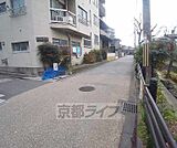 目の前の道路です。