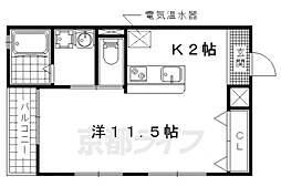 ビレッジ杉 ワンルームの間取図画像