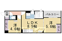ラモーナ藤阪元町 2LDKの間取図画像