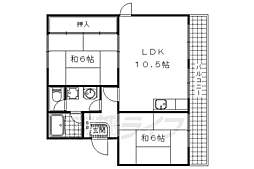 メゾン山極 2LDKの間取図画像