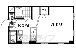 槇島センタービル 1Kの間取図画像