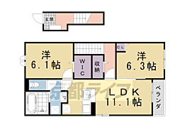 エル・ソラーレII 2LDKの間取図画像