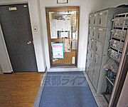 こちらで靴を脱いで建物へ。