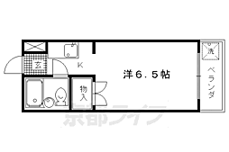 メゾン桐の木 1Kの間取図画像