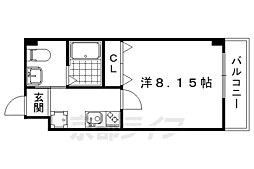 V-style西院 1Kの間取図画像