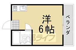 上桂グリーンハイツ 1Kの間取図画像