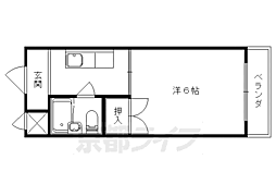 メゾン村上 1Kの間取図画像