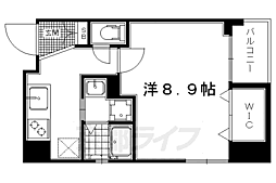 ベラジオ西陣聚楽 1Kの間取図画像