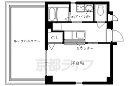 ヒロ.ハウス 1Kの間取図画像