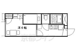 レオパレス花園 1Kの間取図画像