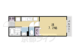 パストラルみやけ 1Kの間取図画像