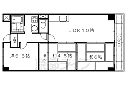 ロイヤルプラザビル 3LDKの間取図画像