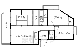 ヴィラきぬがさ 3LDKの間取図画像