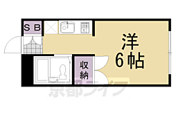 フレグランス菊水 1Kの間取図画像
