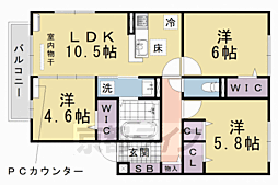 アーバングレイス 3LDKの間取図画像