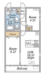 間取図画像 2LDK