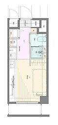豊田ダイカンプラザ 1Kの間取図画像