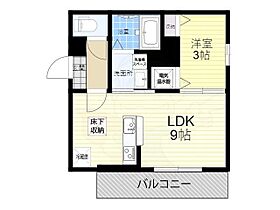 滋賀県大津市本堅田６丁目（賃貸アパート1LDK・1階・30.68㎡） その2