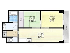 京都府京都市山科区東野北井ノ上町（賃貸マンション2LDK・1階・48.87㎡） その2