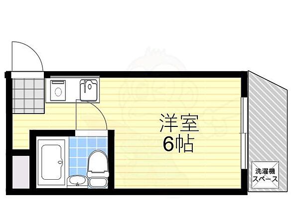 京都府京都市山科区大宅沢町(賃貸マンション1R・1階・14.58㎡)の写真 その2